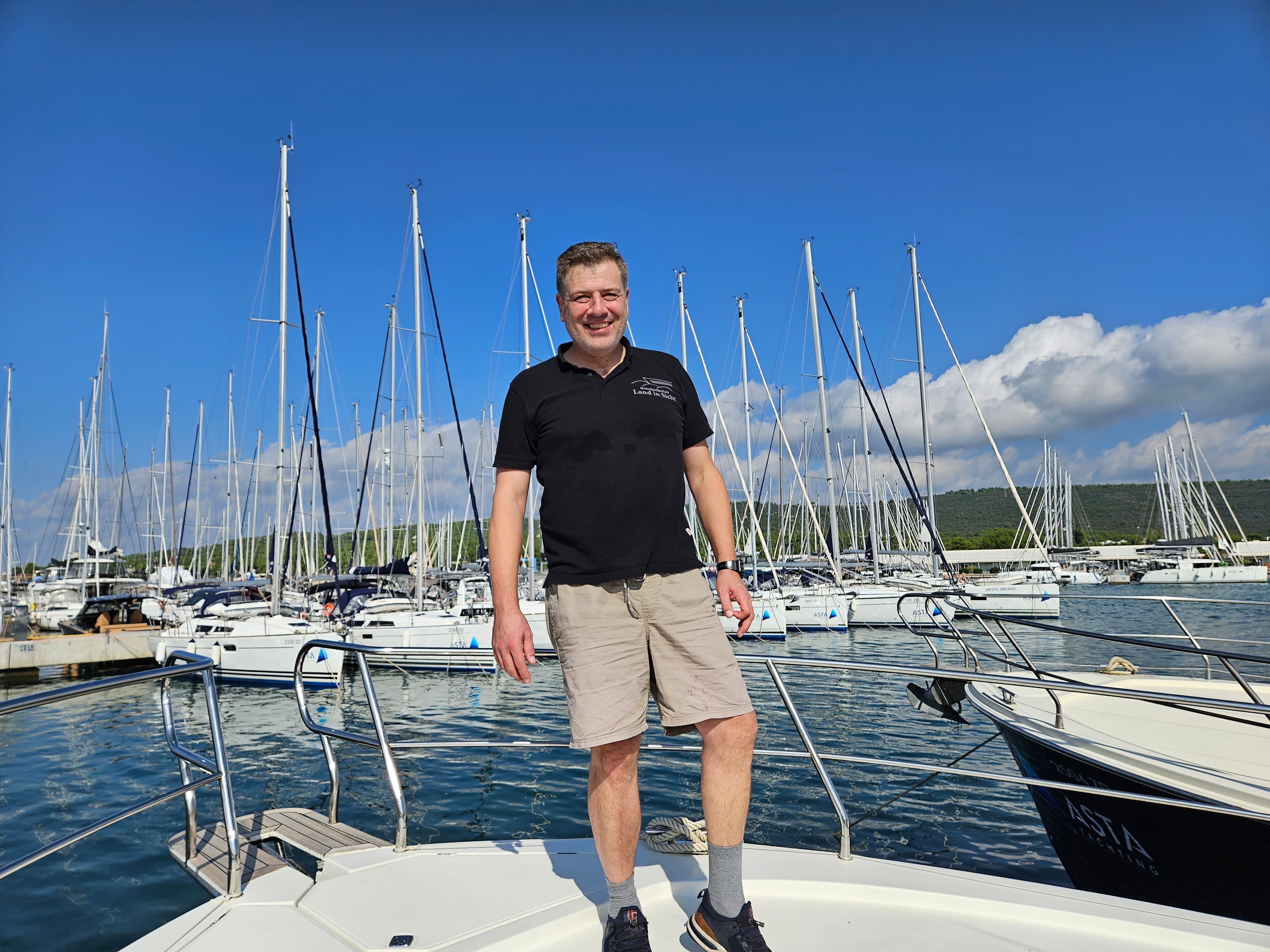 Holger Hammerschmidt, Inhaber der Motorbootschule Land in Sicht